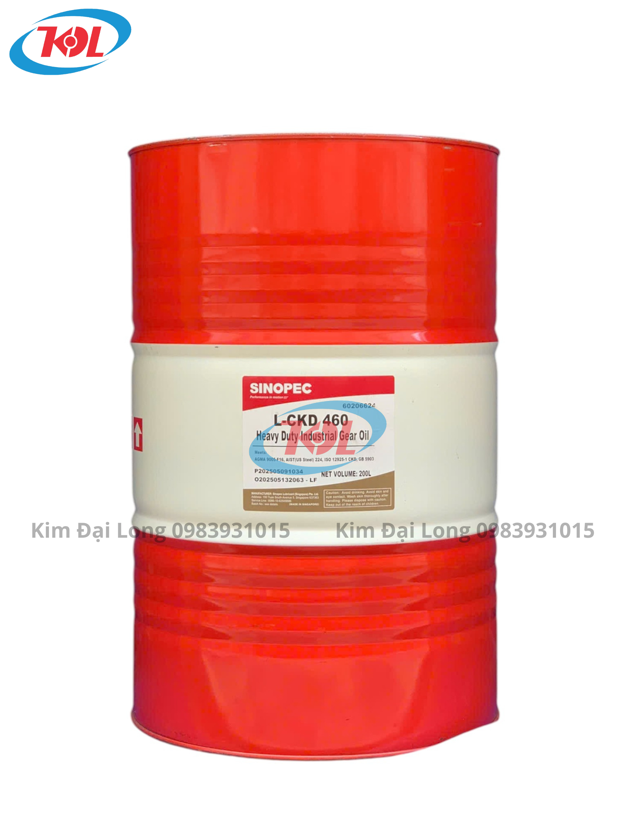 Sinopec L-CKD Dầu Nhờn Bánh Răng 68, 100, 150, 220, 320, 460